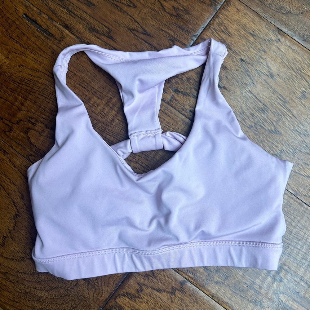BuffBunny Light Lavender Racerback Sports Bra